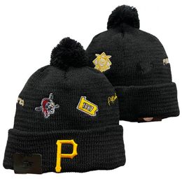 Pirates Beanies Pittsburgh Bobble Hats Baseball Ball Caps 2023-24 Fashion Designer Bucket Hat Chunky Knit Faux Pom Beanie Christmas Sport Knit hat A3