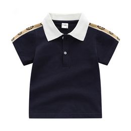 Kids Polo Shirt Cotton Short Sleeve Boys Shirts Baby Boy Sports Shirt Tops Breathable Children Clothes 2-6 Years Children Tee