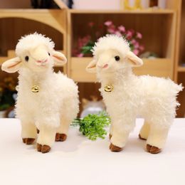 Kawaii Soft White Sheep Plush Toys Baby Cute Animal Doll Girls Kids Baby Stuffed Home Toys Sleeping Mate Stuffed Plush Toys