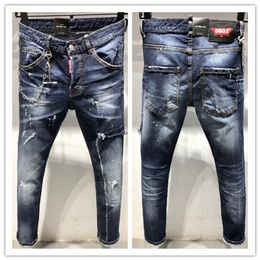 new brand of fashionable european and american mens casual jeans highgrade washing pure hand grinding quality optimization l9621278n