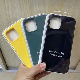 Cell Phone Cases For iPhone 15 14 13 11 12 Pro X XR XS Max 7 6 6S 8 Plus Shockproof Liquid Silicone TPU Soft Cover with retail box