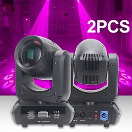 Moving Head Lights 2PCS LED 150w Beam Spot Moving Head 18 Prisms Wedding Holiday Party Stage Lighting DMX Control Dj Disco Gobo Strobe Lamp Q231107