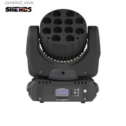 Moving Head Lights SHEHDS LED Moving Head LED Beam 12X12W RGBW DJ Lyre DMX Stage Light DMX512 for Patry DJ lights disco lights Concert Spotlight Q231107