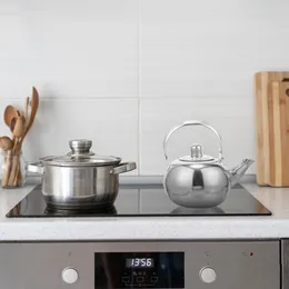 Dinnerware Sets Tea Kettle Stainless Steel Teapot Metal Household Kettles Stovetop Portable Office