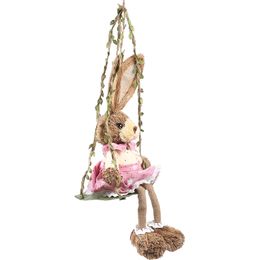 Decorative Objects Figurines Rabbit Easter Bunny Straw Animal Statue Decoration Statue Hanging Statue Decoration Weaving Decoration Sculpture 230406