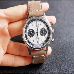 Wristwatches 1963 Chronograph Mechanical Sapphire Multi-Function 5 Pins Luminous Aviation Flight Tough Guy Watches Military Watch