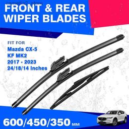 Windshield Windscreen Wiper Blades Set For Mazda CX-5 2 CX5 CX 5 KF 2017 - 2022 Front Rear Window Wipers 2018 2019 2020 2021 Q231107