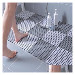 Other Bath Toilet Supplies 30X30Cm Bathroom Nonslip Mats Step Matss Mas Stitching Hollow Bathrooms Mat Dhkt7