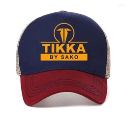 Ball Caps Tikka By Sako Finland Firearms Baseball Men Cool Mesh Hats Unisex Adjustable Snapback Hat Casquette