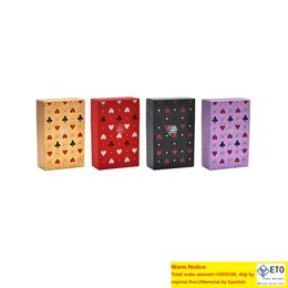 Poker Style Plastic Cigarette Case Cover Regular Cigarettes Case Holder Hard Plastic Tobacco Box Smoking Accessories