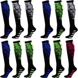 Sports Socks 3 Pairs Lot Pack Compression Women Varicose Veins Men Running Stockings