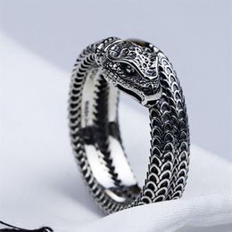 Women Men Snake Finger Ring with Stamp Animal Snake Ring for Gift Party High Quality Jewelry Accessories277t