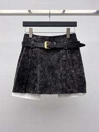 Skirts 2023 Jeans To Do Old Half Skirt High Waist Version Of The Cut With A Belt Layer Create Retro Modern Style