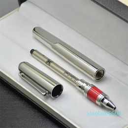 wholesale promotion Silver / Black Magnetic Fountain pen administrative office stationery fashion M nib Writing ball pen for business gift