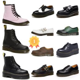 Doc Martens Stivali firmati da donna Dr Ankle Martin Boot Scarpe eleganti da uomo Platform Nappa Leather 1460 Stivaletti alti a 8 occhi lisci Donna