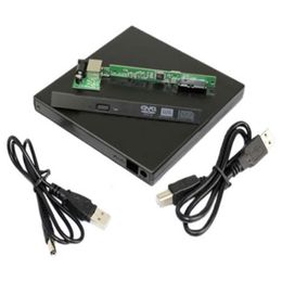 Freeshipping Laptop USB to Sata CD DVD RW Drive External Case Caddy Bmkeq