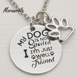 Pendant Necklaces Arrive "namast 'ay Home With My Dog "Necklace &keychain Charm Gift For Lover Fur Mama