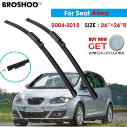 Windshield Wipers Car Wiper Blade For SEAT Altea 26"+26"R 2004-2015 Auto Windscreen Windshield Wipers Blades Window Wash Fit Claw Arms Q231107