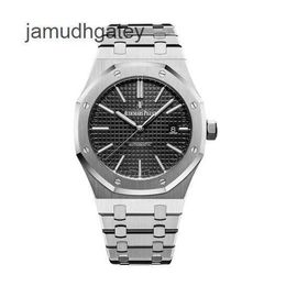 Ap Swiss Luxury Wrist Watches Royal Oak Series 41mm Automatic Mechanical Men's Watch 15400st Black Plate 6ZJJ
