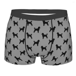 Underpants Black Toy Poodle Men Underwear Boxer Shorts Panties Funny Breathable For Male