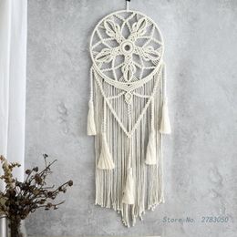 Decorative Figurines Bohemian Tassel Dream Catcher Tapestry Hand-woven Wall Wedding Favour Bedroom Nursery Home Decoration