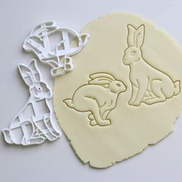 Baking Moulds Cookie Mould Stamp Happy Easter Biscuit Mould Animal Fondant Moulds Pastry Cutter Cake Decoration