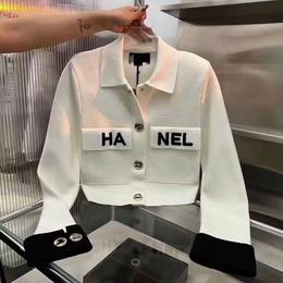 Fashion Women's Jackets Luxury Classic Designers Black White Letters Embroidery Short Outerwear Short Coats Size S-XL