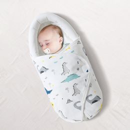 Sleeping Bags Baby sleeping bag super soft warm blanket pure cotton coconut baby clothing baby packaging Swaddle 0-6M 230407