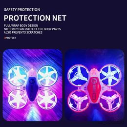 Drones Remote control UAV Mini Drone Children's One Button Takeoff and Landing Obstacle Avoidance LED Lantern Boy Toy Gift