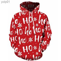 Men's Hoodies Sweatshirts Hoodie Christmas 3dPrintedMen/WomenCasual Long Sles Hoodies Children Santa Pullover Sweatshirts Oversized UnisexClothingL231107