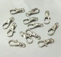 Keychains 60pcs/lot Metal Swivel Clasps Lanyard Snap Hook Lobster Claw With Key Chain Rings For Jewellery Findings Making