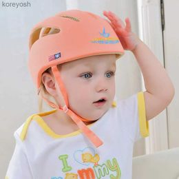 Pillows Baby Helmet Safety Head Cotton Infant Toddler Kids Head Protection Headgear Crling Children Learn To Walk Crash Harnesses CapL231105