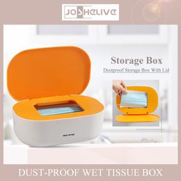 Tissue Boxes & Napkins Multifunctional Paper Mask Storage Box Wet Baby Wipes Dispenser Holder Household Dust-proof With Lid