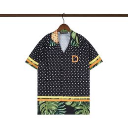 Mens Designer Shirts Brand Clothing Men Shorts Sleeve Dress Shirt Hip Hop Style High Quality Cotton Tops 104157