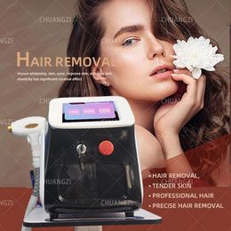 Diode Laser Hair Removal Epilator Tattoo Removal Machine All Skin Colors Permanent Professional Equipment 705 8081064nm
