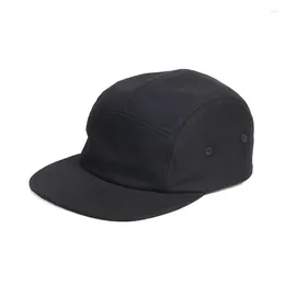 Ball Caps Custom Logo Cotton 5 Panel Pure Colour Baseball Cap Czapka Snapback Bone Skateboard Hip Hop Black White Women Hat