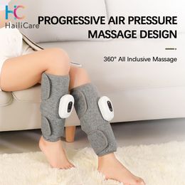 Leg Massagers Wireless electric leg massager with rechargeable air compression device for relieving pain calf muscle fatigue relaxation massage and health 230406