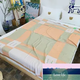 Single Double-Layer Bamboo Fibre Gauze Cold Blanket Thin Towel Blanket Ice Silk Cool Nap Air Conditioning Blankets Top Quality