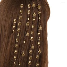 Hair Clips Dazzling Accessory For DIY Braided Luxury Floral Jewelry With Exquisite African Twist Braids Hollow Openings Pendant