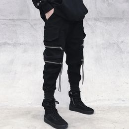 Men's Pants Cargo Pants Hip Hop Joggers Men Loose Harem Pants Multi-pocket Ribbon Men's Pants Trousers Casual Streetwear Sport Pants for Men 231107