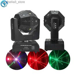 Moving Head Lights LED 3 In 1 Strobe Rotating Moving Head Professional DJ Laser Disco Ball Lights DMX For Disco Ktv Club Parties Q231107