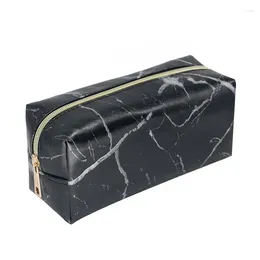 Cosmetic Bags PU Leather Bag Make Up Marble Portable Ladies Travel Case Makeup Brushes Organiser Storage Pouch Toiletry Wash Kit