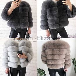 Women's Fur Faux Fur 2021 new style real fur coat 100% natural fur jacket female winter warm leather fox fur coat high quality fur vest Free shipping J231107