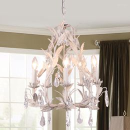 Pendant Lamps Nordic Living Room Crystal Lamp Simple Dining Creative Bedroom Lighting Retro Branch Chandelier