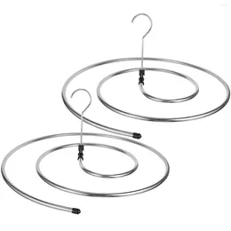 Hangers 2Pcs Clothes Drying Rack Spiral Rotatable And Space Saving Storage Hanger Laundry For Bed Sheet Dryer