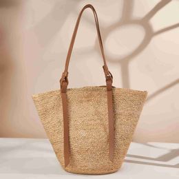 Shoulder Bags New Straw Soulder Bag Summer Seaside Large Capacity andbag Women's Bagstylishhandbagsstore