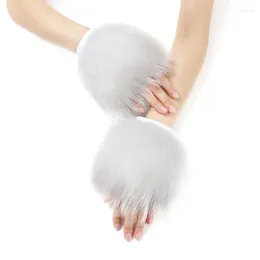 Nail Art Decorations Winter Faux Fur Cuffs Manicure Ornaments For Pos Fluffy Wrist Sleeve Painting Gel Drawing Pography Decoration