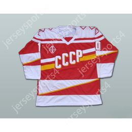 Custom PAVEL BURE 10 RUSSIAN CCCP REPLICA HOCKEY JERSEYTop Stitched S-M-L-XL-XXL-3XL-4XL-5XL-6XL