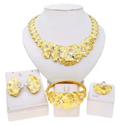 Necklace Earrings Set Women Najia Fashion Party Dance Bangle Ring Gift
