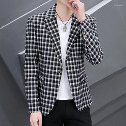 Men's Suits Men British Style Sub Suit Trend Spring And Autumn Jacket Thin Casual Coat 2023 Fashion Handsome Small S-3XL